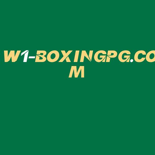 Logo da W1-BOXINGPG